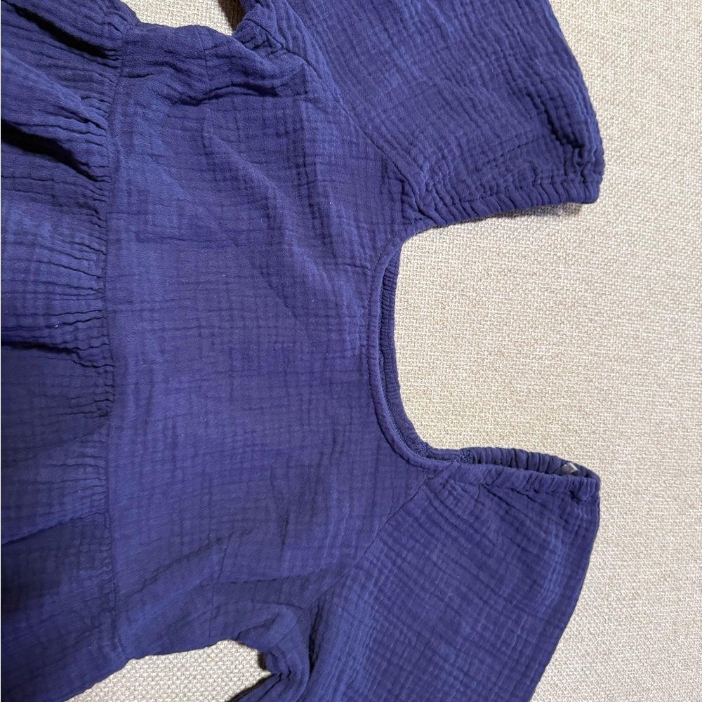 Universal Thread Deep Blue Textured Maxi Dress - image 3